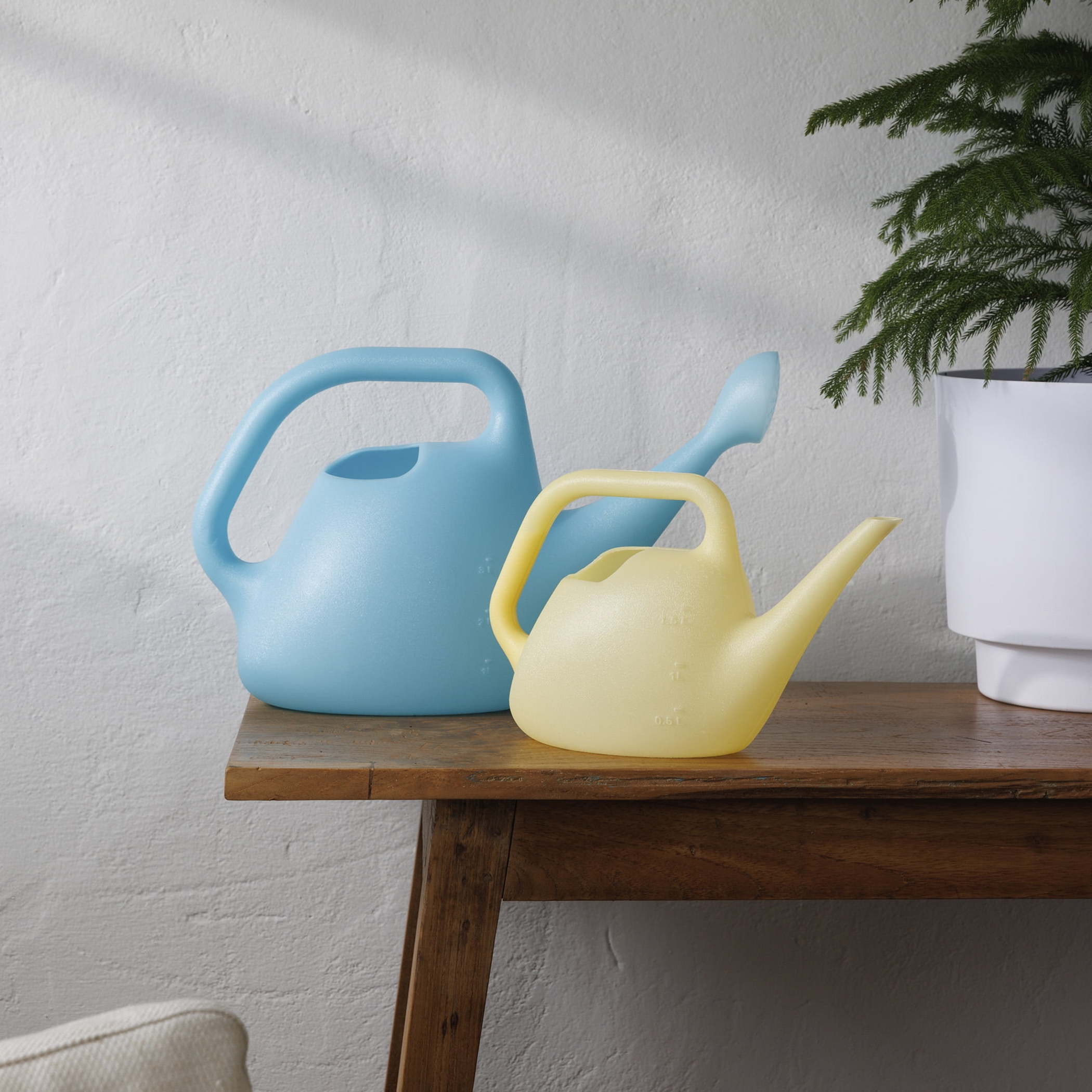 Bloem Translucent Plastic Watering Can 1 Gallon Bluebonnet photo 5