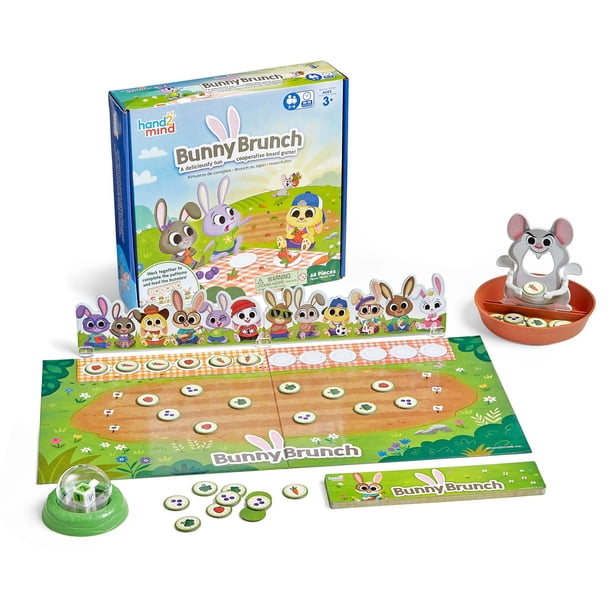 Juego de mesa hand2mind Bunny Brunch Pattern Cooperativo para Niños