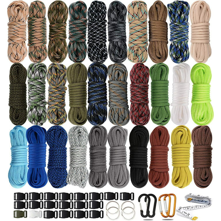 MONOBIN 36 Colors 10ft Paracord 550 Combo kit, Paracord Bracelets Making  kit - Multifunction Paracord Rope with Instruction for Making Lanyard, Dog