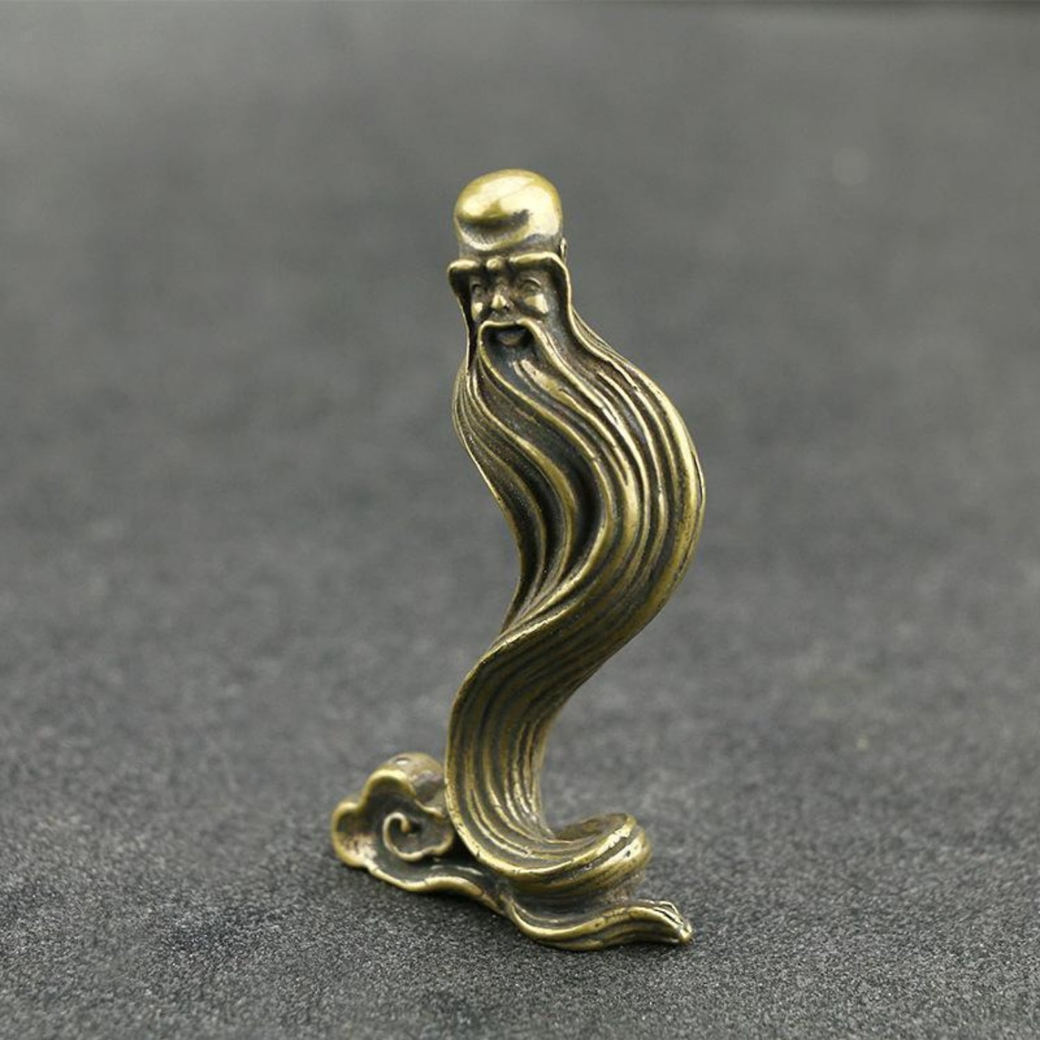 Solid Brass Desk Sculpture Handcrafted Zen-Inspired Incense Holder Home Decor Metal Artwork