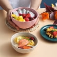 thumbnail image 3 of Wheat Straw Bowls Set of 5, Unbreakable Lightweight Cereal Bowls, Microwave and Dishwasher Safe Dinnerware for Kitchen and Dining, 3 of 8