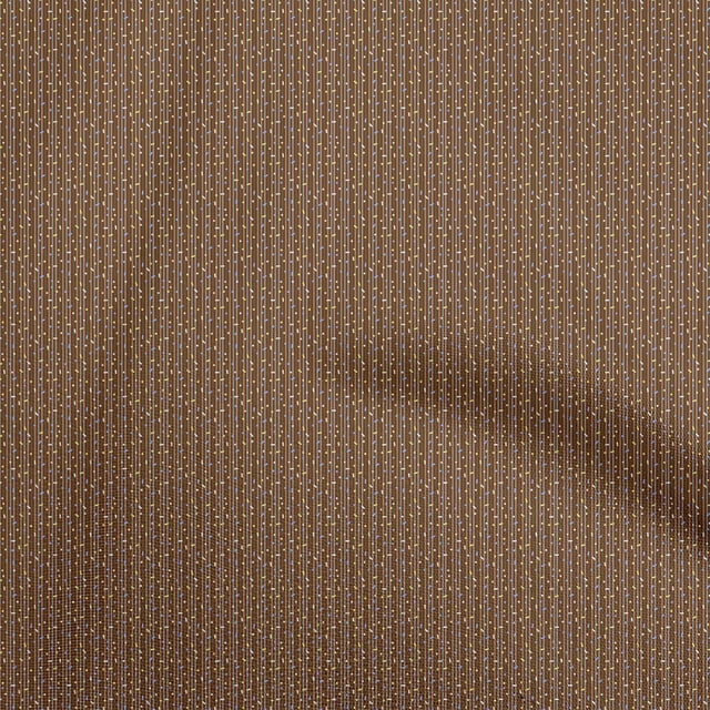 oneOone Velvet Brown Fabric Vertical Stripes With Geometrical Sewing Craft Projects Fabric Prints By Yard 58 Inch Wide