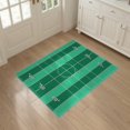 thumbnail image 3 of ODIKA 3'x5' Washable Throw Rug Stain Resistant, Low Profile, Non-Slip Theme Stadium Layout Striped Gridiron Markings Field Football Refined Structured for Entryway, Kitchen, Mudroom, 3 of 7
