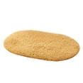 thumbnail image 2 of Yesbay Solid Color Fluffy Non-Slip Water Absorption Bathroom Bedroom Mat Pad Carpet Rug,Beige 30x50cm, 2 of 8