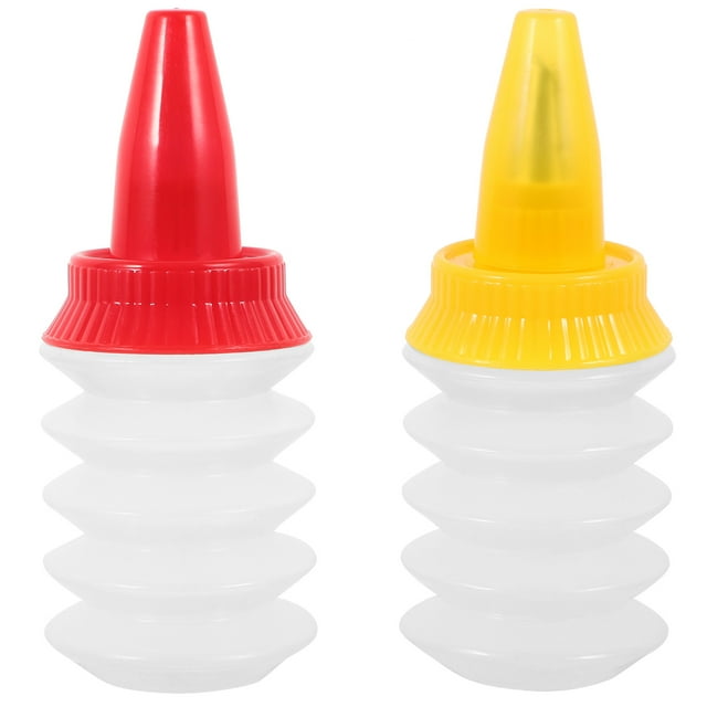 AURARMLET 2Pcs Cookie Icing Bottles Reusable PP Plastic for Cake Decorating and Baking Supplies