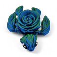thumbnail image 3 of Articulated Turtle Collectible Figurine - 3D Printed Turtles Flexible ADHD, Autism, Relief Anxiety - Articulating Joints for Unisex (Silk Blue/Green), 3 of 5