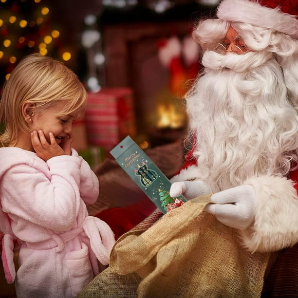 Liquidación de lápices navideños Quinlirra para niños (6 unidades) con borradores, lápices de madera navideños, artículos para fiestas, premios, papelería, decoraciones y regalos navideños.