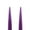 Bordeaux, variant on Traditional Danish Style Pointed Taper Candles - 17 Inch - Pairs
