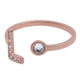 thumbnail image 2 of Anillo de Mujer Inicial Letra LuckyLy, Oro Rosa 18k y Zirconia Cúbica, Modelo Layla rosa UNITALLA, 2 of 6