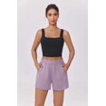 thumbnail image 3 of PINSPARK Sweat Shorts for Women Drawstring Summer Workout Casual Short Comfy Soft Lounge SweatShorts with Pockets, 3 of 7
