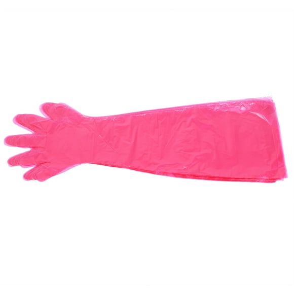 Soft Sleeve Glove, Veterinary Gloves, Long Arm For Livestock Pets Tool Veterinary Examination Tools Veterinary Red Long Arm Gloves