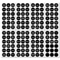 thumbnail image 5 of Zootealy 144 Chalkboard Kitchen Spice Jar Labels, Round Preprinted Seasoning Label Stickers + Numbers for Kitchen Organization and Storage (Water Resistant, Write On, Reusable), 5 of 5