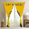 thumbnail image 5 of Erosebridal Sports Curtains,Basketball Blackout Curtains 52x84 inch,Basketball Player Gift Curtains Drapes,Sports Window Treatments 2 Panels for Dorm,Los Angeles, 5 of 6