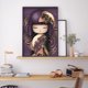 thumbnail image 5 of Cuadros Decorativos Pintura de diamantes Muñeca Kokeshi Cuadro de diamantes de imitación redondo completo 30x40cm (w525) Tmvgtek embutido en tela, 5 of 9