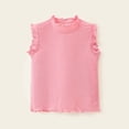 thumbnail image 5 of YWOAGH Girls Ribbed Tank Top Girls Sleeveless Tank Tops Casual Everyday Pink 3-4 Years, 5 of 5