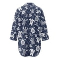thumbnail image 5 of Xoenoiee Sea Turtle Print Womens Bathing Suit Cover Ups Side Split Long Sleeve Bikini Swimsuit Coverup Button Down Beach Dress Shirt Plus Size, Size XL, 5 of 7