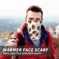 thumbnail image 7 of Neck Gaiter Face Cover Scarf, brown rugby American football Soft Face Sun Mask Cover Scarf Headband Cooling Sweat Absorbing Bandanas Hiking Cycling Running, 7 of 7