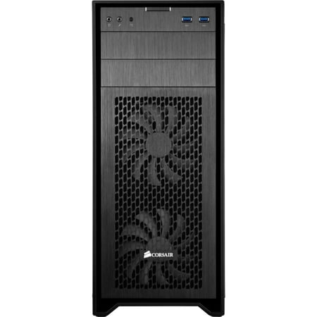 Corsair Obsidian Series 450D ATX Mid-Tower PC Case, Black Brushed (Best Airflow Micro Atx Case)