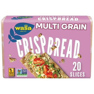 Pack Of 2 Wasa Multi Grain Swedish Style Crispbread Crackers - 20 ct (Packaging May Vary)