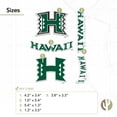 thumbnail image 3 of Adhesivo De Vinilo De La Universidad De Hawaii De Desert Cactus Hawaii Rainbow Warriors Para Portátil, Botella De Agua, Hoja De Álbum De Recortes Para Coche (Tipo 2), 3 of 5