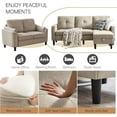 thumbnail image 6 of Soscana Living Room Furniture Set,Sectional Sofa with Storage Ottoman and Loveseat for Home Apartment Studio Office,L Shaped 3 Seat Couch with Footstool and 2 Seat Love Seat, 6 of 7