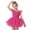 Hot Pink, variant on YunPes Toddler Girls Ballerina Dress Sleeveless Layered Tulle Sequin Tutu Skirt Kids Gymnastics Dance Leotards Dress 2-9 Years
