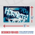 thumbnail image 4 of Franklin Sports NBA Charlotte Hornets Over the Door Basketball Hoop - Kids Indoor Basketball Hoop with Mini Basketball - NBA Fan Shop Mini Hoop for Bedroom + Office - Over the Door Mini Hoop Set, 4 of 13