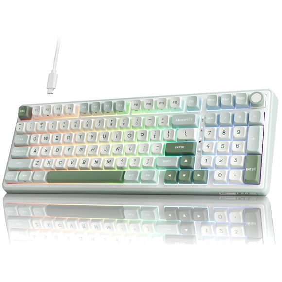 Teclado mecánico RK ROYAL KLUDGE R98 Pro Creamy RGB