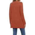 thumbnail image 5 of Fantaslook Fall Cardigan for Women Long Sleeve Open Front Cardigan Casual Button Down Coat with Pockets, 5 of 8