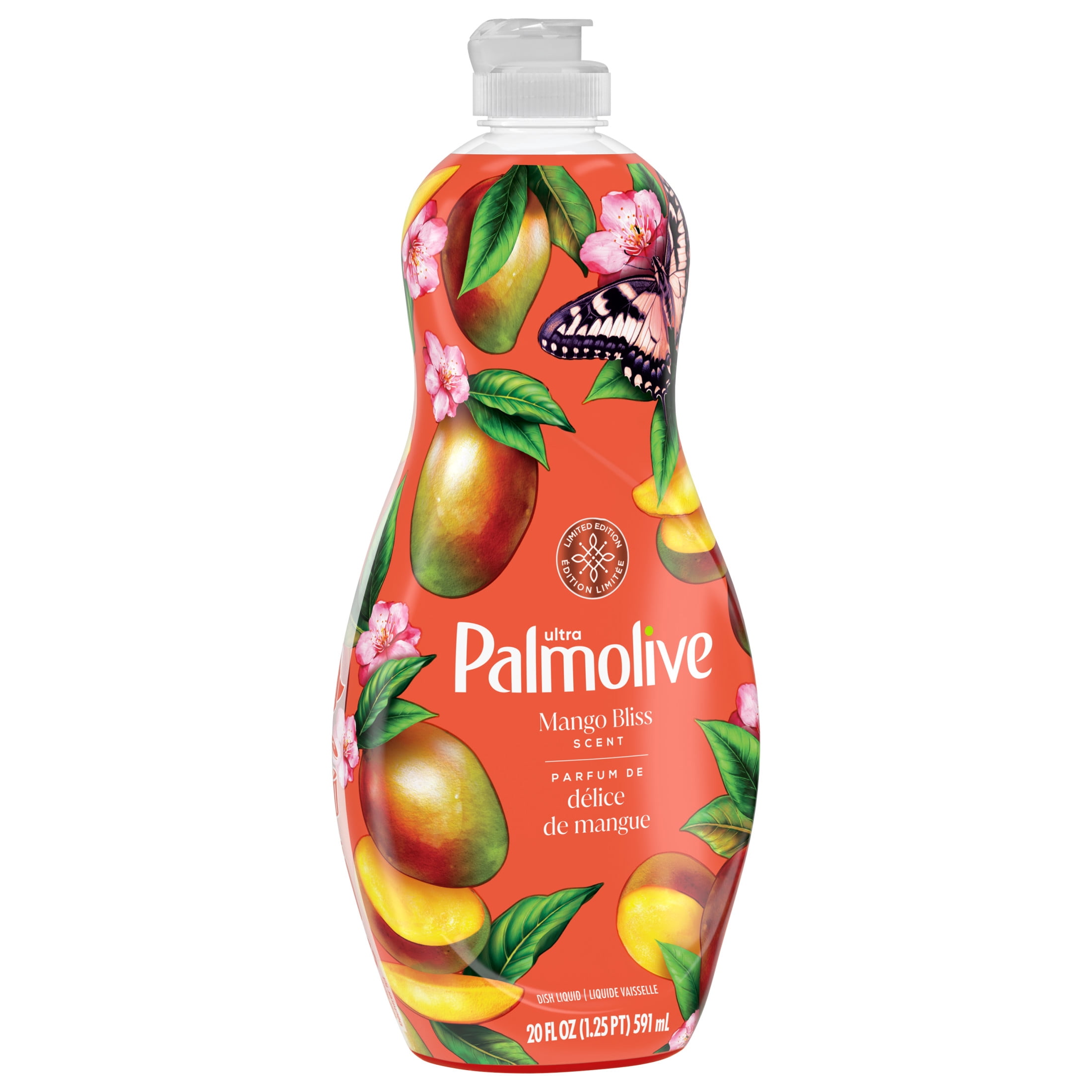 Palmolive Ultra Strength Liquid Dish Soap, Limited Edition Mango Bliss Scent, 20 fl oz Bottle