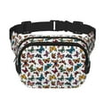 thumbnail image 1 of Fotbe Cute Butterfly Cangurera Cuadrada con Estampado de Doble Capa, Bolsa de Cintura Ajustable Mini para Hombres y Mujeres, 1 of 9