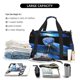 thumbnail image 5 of Easygdp Blue Viper Snake Bolsa de Gimnasio, Bolsa de Viaje Duffel, Bolsa de Fin de Semana con Compartimentos, Bolsa de Mano para Noche, 5 of 7
