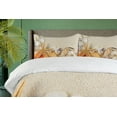 thumbnail image 4 of Ambesonne Romantic Duvet Cover Sets, Seashells Starfish, 2-Queen, Beige Ivory Cream, 4 of 7