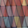thumbnail image 4 of DESIGN ART Designart '3D Diamond Shaped Geometry in Shades of Blue and Red' Modern Curtain Single Panel 52 in. wide x 63 in. high - 1 Panel 63 Inches, 4 of 5