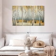 thumbnail image 2 of Elephant Stock Golden September Birch Wall Art - Horizontal Multi Panel Canvas - Living Room Wall Decor - Nature Multi Panel - Orange And White Decor By Michael Marcon - 45" x 28", 2 of 8