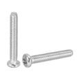 thumbnail image 1 of Uxcell Vis de Machine à Tête de Poêle, Vis Rondes en Acier Inoxydable 304 pour Armoire 50 5/32-32 x 1 Pouces, 1 of 7
