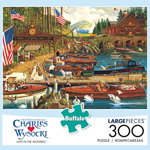 Buffalo Jeux - Charles Wysocki - Perdu dans les Bois - 300 Grande Pièce Puzzle