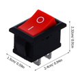 thumbnail image 4 of AURARMLET 10Pcs On Off Switch Red Plastic Boat-shaped Circuit Connection, 4 of 5