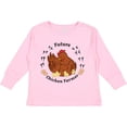 thumbnail image 3 of Inktastic Future Chicken Farmer-mother Hen and Chicks Boys or Girls Long Sleeve Toddler T-Shirt, 3 of 5