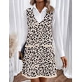 thumbnail image 6 of Zeagoo Fall Dresses for Women 2025 Sleeveless Leopard Vest Dresses with Pockets V Neck Knit Sweater Vest Dress Business Casual Pullover Sweater, 6 of 6