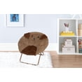 thumbnail image 3 of Mainstays Dog-Embroidery Kids Moon Chair, Brown, 3 of 6