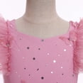 thumbnail image 6 of IBTOM CASTLE Toddler Kids Girls Butterfly Dress Sparkle Tulle Ruffle Sleeve Wedding Formal Birthday Pageant Shoot Dresses Hot Pink, 6 of 7