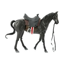 Kokiya Horse Figurine Home Decor Ornament Horse Figure Model DIY Projects Accessory black