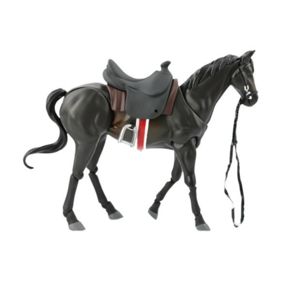 Xuanheng Horse Figurine Home Decor Ornament Horse Figure Model DIY Projects Accessory black