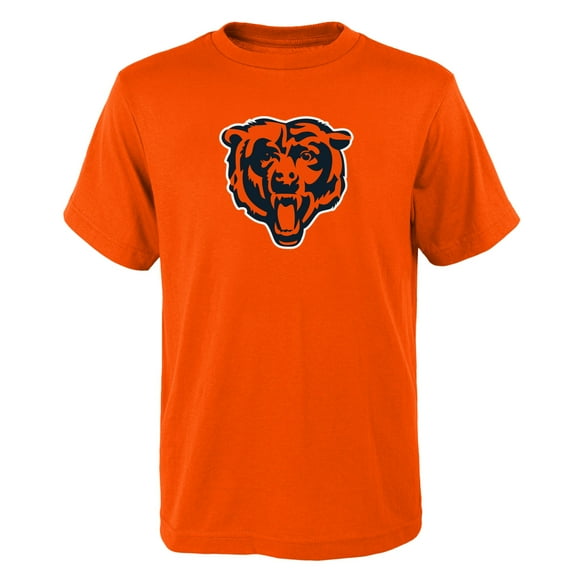 Youth Outerstuff Orange Chicago Bears Primary Logo T-Shirt