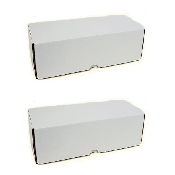 2 Boxes BCW 500 Count Corrugated Cardboard Storage Box Gaming