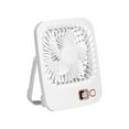 thumbnail image 2 of Ventilador portátil USB recargable - 5 velocidades, oscilación de 180°, montaje o soporte para viajes en oficina en casa y dormitorio, 2 of 8