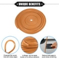 thumbnail image 3 of Unique Bargains Car Door Edge Guard 32.8ft U Shape Rubber Edge Trim Seal Strip Protector Universal Iron Orange, 3 of 6