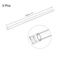 thumbnail image 2 of Uxcell Plastic Pipe Rigid Round Tube Clear 0.2" ID x 0.23" OD x 17" High Impact for Lighting Models Water Plumbing 5Pcs, 2 of 7