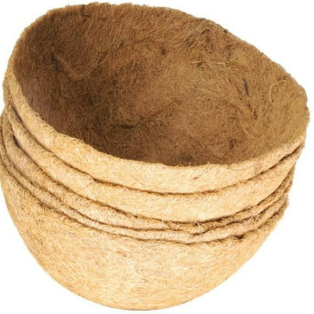 Pudcoco Round/Manger Coco Coir Liners Replacement Hanging Basket Flowerpot for Garden Balcony Planter